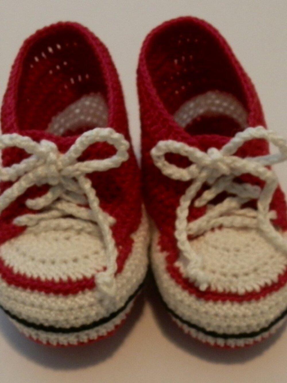 Hi-Top Tennis Shoes Thread Crochet Newborn